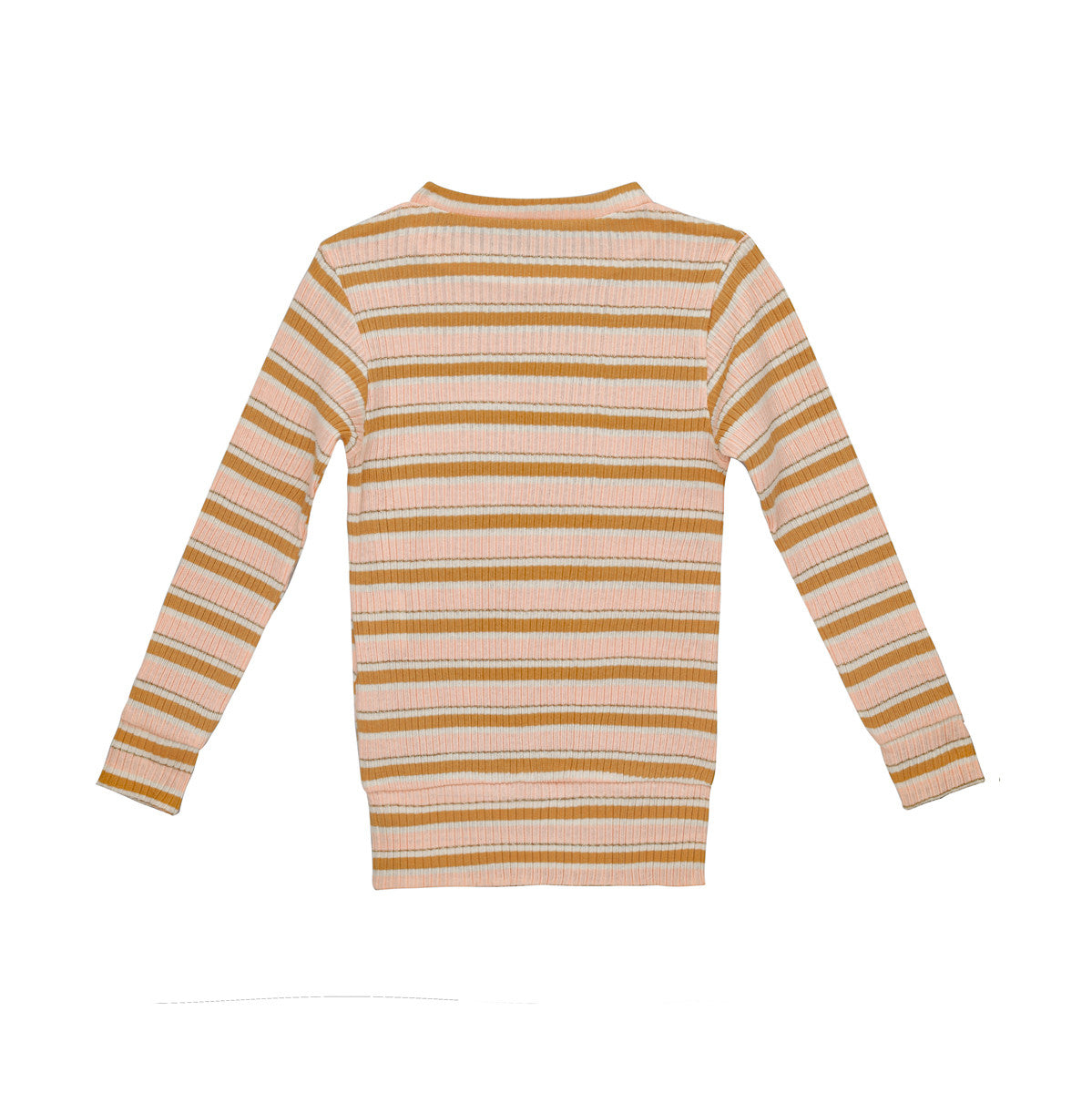 Little Hedonist Knitted Longsleeve Cissy BACK Amber Gold - Evening Sand