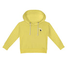 Re-invented signature Little Hedonist hoodie in blazing yellow for girls. Sustainable kids clothing made from organic cotton.