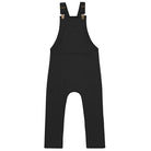 Little Hedonist long Legged black Salopette for boys and girls. The salopette is made from organic cotton and has a baggy fit. Sustainable kids clothing.