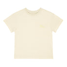Little Hedonist round neck shirt in beige for boys and girls. For this shirt we use the best premium organic cotton for light and easy fit! Sustainable kids clothing.