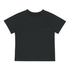 Little Hedonist round neck shirt  in black for boys and girls. For this shirt we use the best premium organic cotton for light and easy fit! Sustainable kids clothing.
