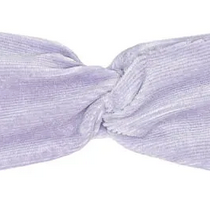 Little Hedonist one-size-fits-all head band, made of organic cotton, in Lavender Corduroy