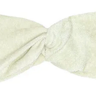 Little Hedonist one-size-fits-all head band, made of organic cotton, in Light Green