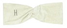 Little Hedonist one-size-fits-all head band, made of organic cotton, in Light Green