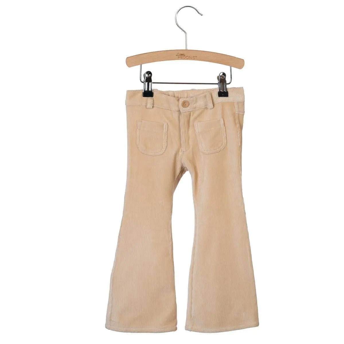 Little Hedonist 4-Pocket Organic Flared Pants for Kids