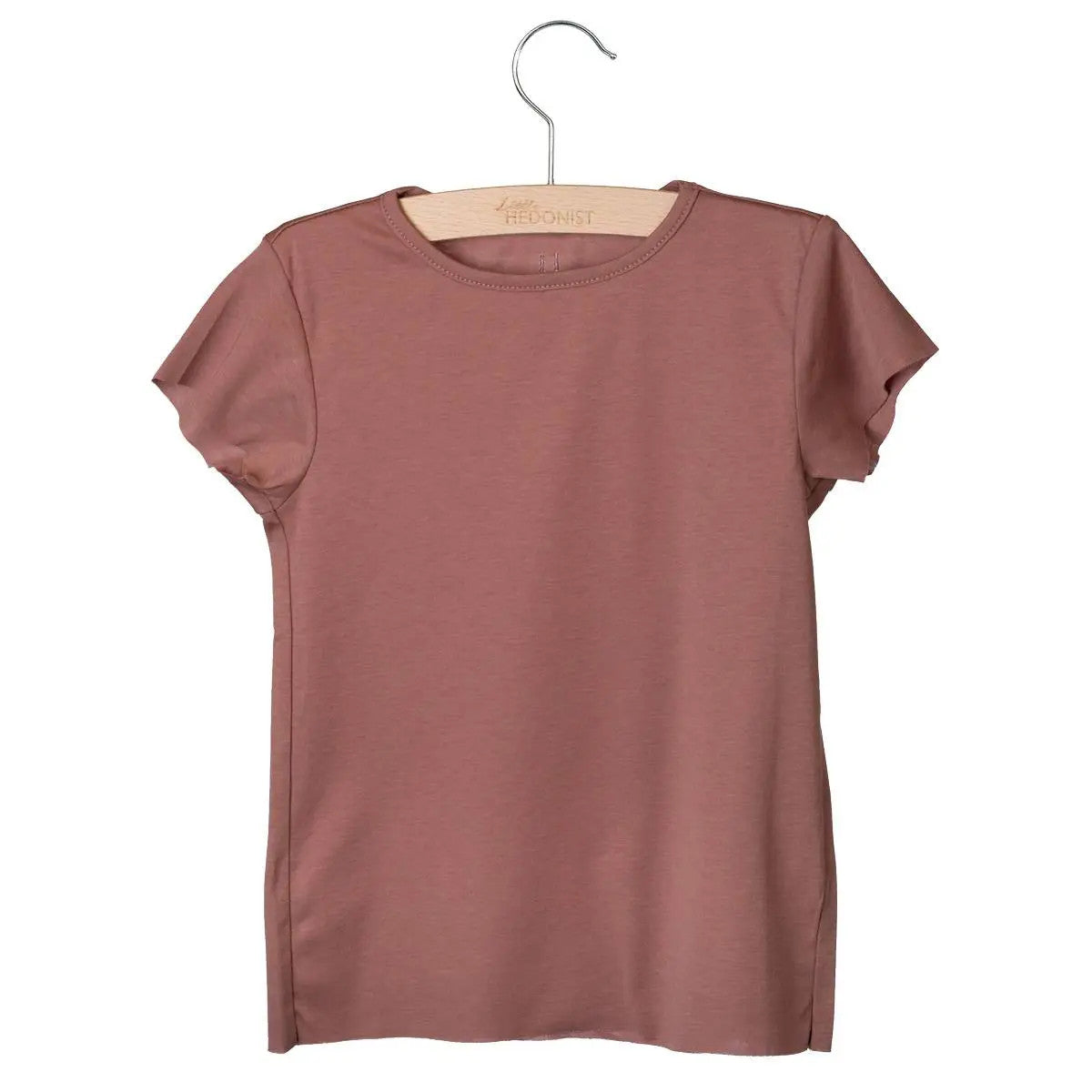 Little Hedonist unisex organic cotton t-shirt in Burlwood Pink