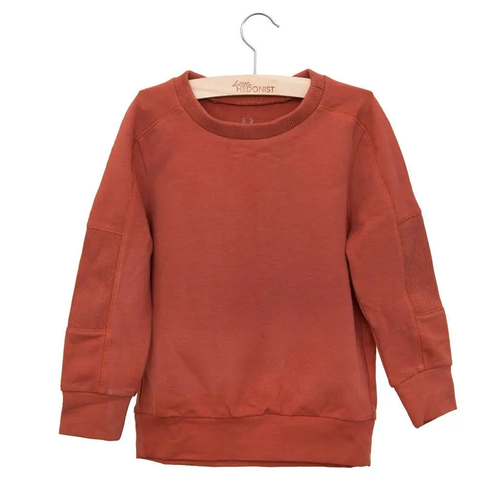 Little Hedonist unisex organic cotton sweatshirt in Chili Oil Pumpkin Spice