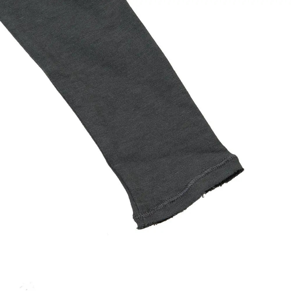 Little Hedonist trans-seasonal unisex organic cotton longsleeve shirt in dark grey