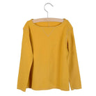 Little Hedonist organic light long-sleeve shirt in warm gold